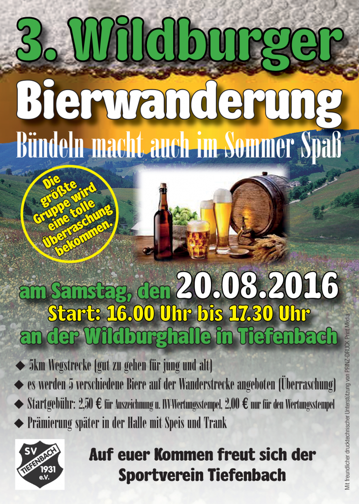 3. Wildburger Bierwanderung 2016
